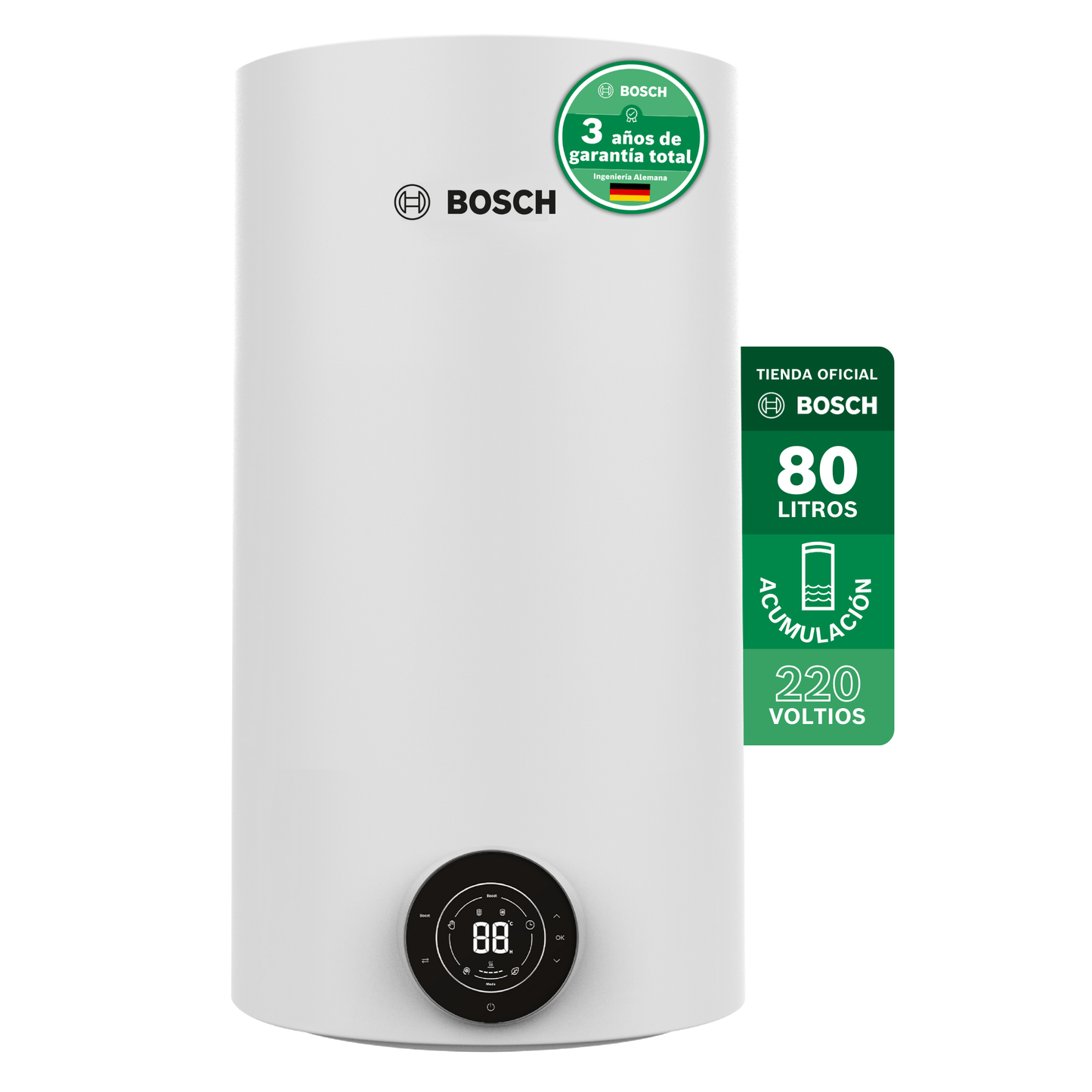CALENTADOR ELÉCTRICO DE ACUMULACIÓN 80 LITROS 220 VOLTIOS SMARTTANK BOSCH