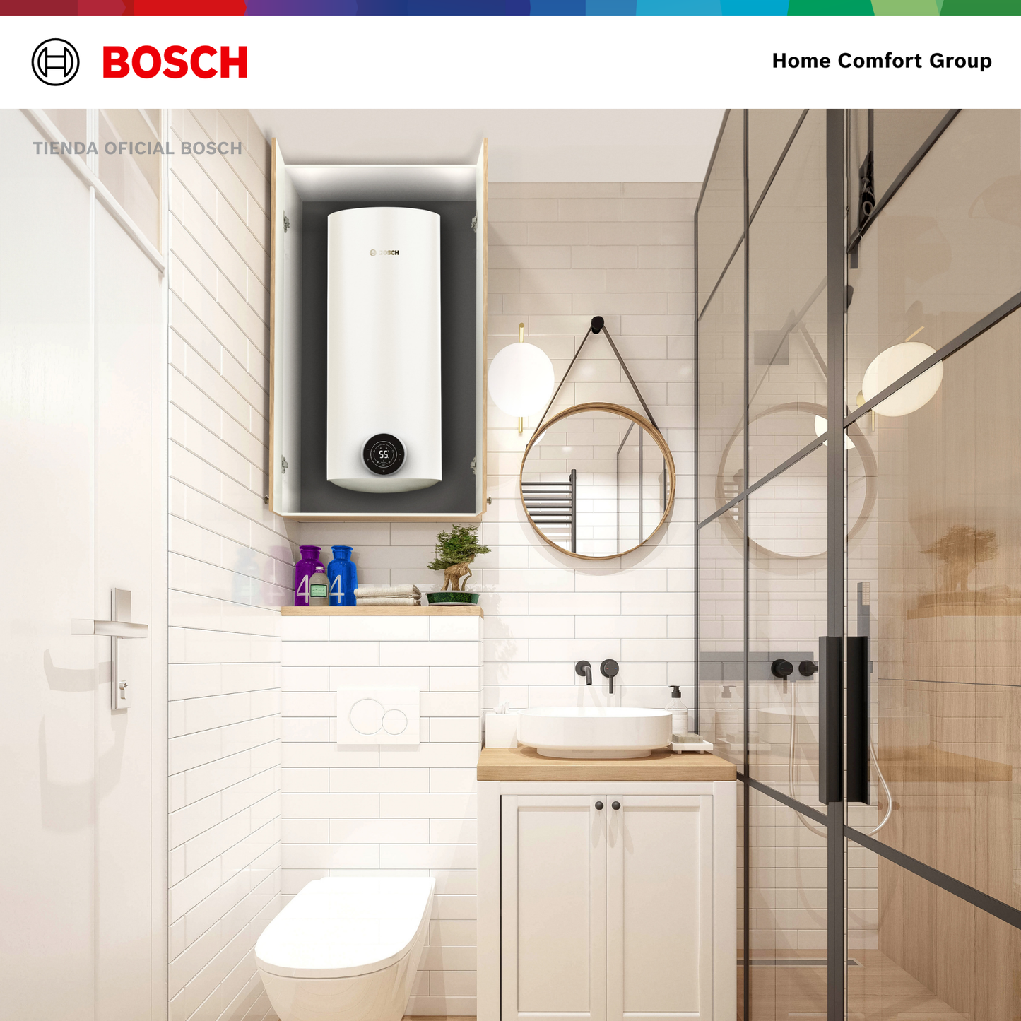 CALENTADOR ELÉCTRICO DE ACUMULACIÓN 80 LITROS 220 VOLTIOS SMARTTANK BOSCH