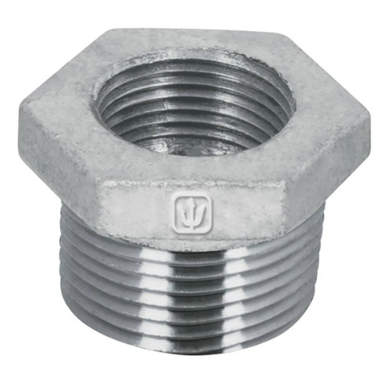 REDUCCION TUERCA GALVANIZADA 3/4X1/2