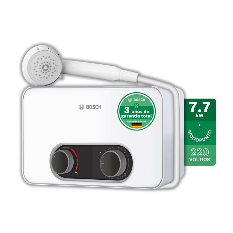 CALENTADOR ELECTRICO DE PASO BOSCH 7.7  KW TRONIC 3000S MONOPUNTO