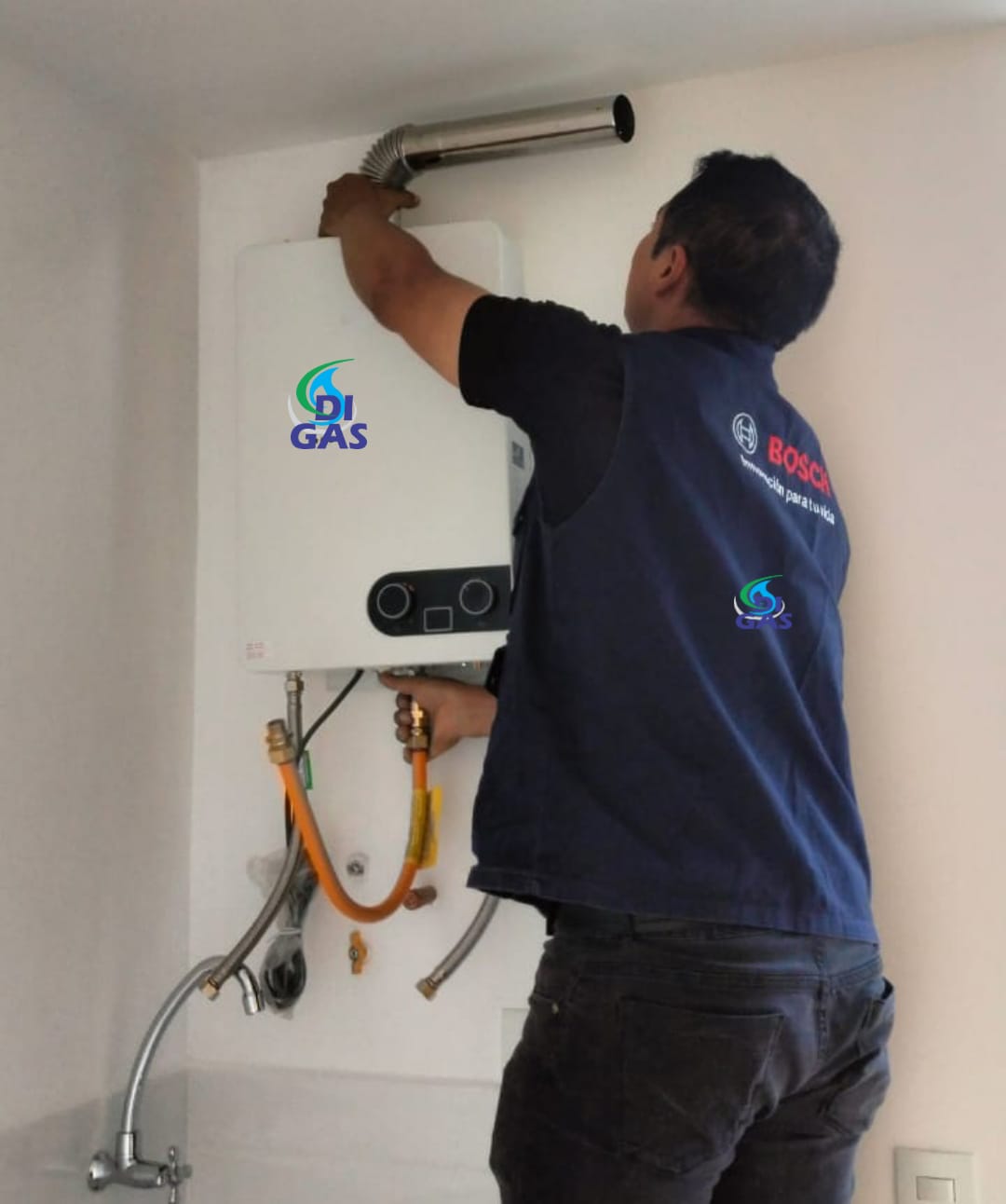 INSTALACION CALENTADORES DE PASO A GAS DE 5.5 LITROS HASTA 21 LITROS
